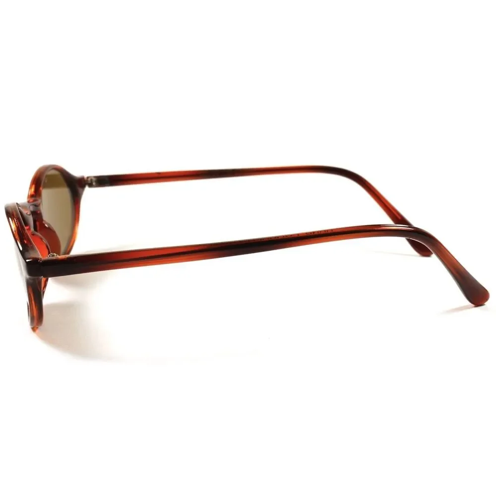 Vintage Retro Cool 80's Hipster Mens Womens Tortoise Small Oval Round Sunglasses